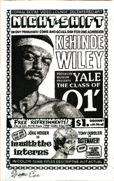 Night-Shift Kehinde, 6' x 4', sand on canvas, Coe