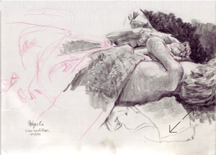 My son, asleep, By Coe